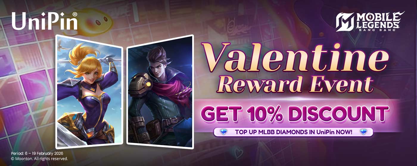 Enjoy 10% Discount on MLBB Top-Ups – Valentine Special (US)